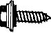 HEX HEAD TAPPING SCREW WITH SEALER WASHER 304 STAINLESS STEEL
