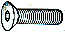 STAINLESS FLAT SOCKET CAP SCREW  4-40 X 1/4(53052)